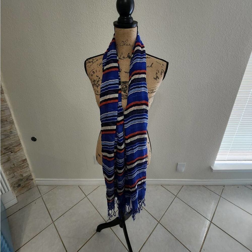 TALBOTS striped‎ long scarf